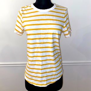 Old Navy crew neck striped T-shirt.